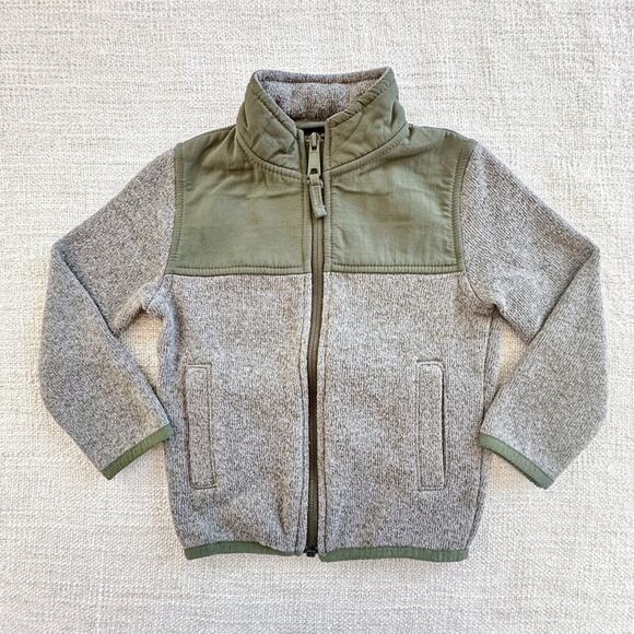Children's Place Green Fleece Jacket - Picture 1 of 6